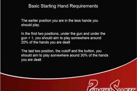 No Limit Texas Holdem Strategy Beginners