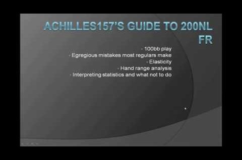 How To Play – No Limit Holdem – 9 max Cash Games Tutorial Part 01