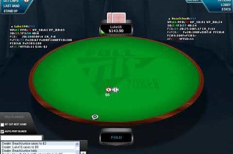 Poker Gameplay and Analysis – No Limit Holdem – Heads Up Table $0.50/$1 – Commentary Part 02