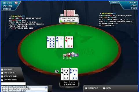 Poker Gameplay and Analysis – No Limit Holdem – Heads Up Table $5/$10 – Commentary Part 04