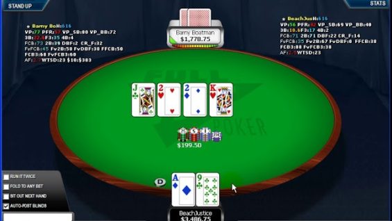 Poker Gameplay and Analysis – No Limit Holdem – Heads Up Table $5/$10 – Commentary Part 06